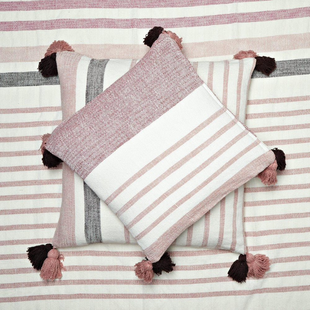 Brighton Hand Woven Striped Square 50x50cm Cushion Cover