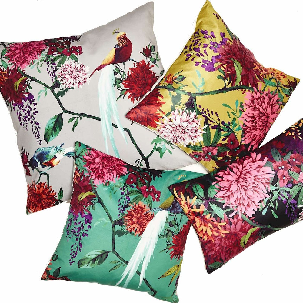 Chintz Square 50x50cm Velvet Cushion Cover